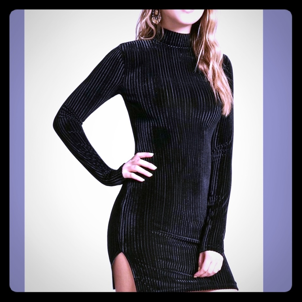 Velvet Corduroy Bodycon Dress